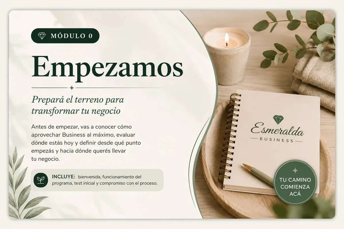 Módulo 0 de Esmeralda Business