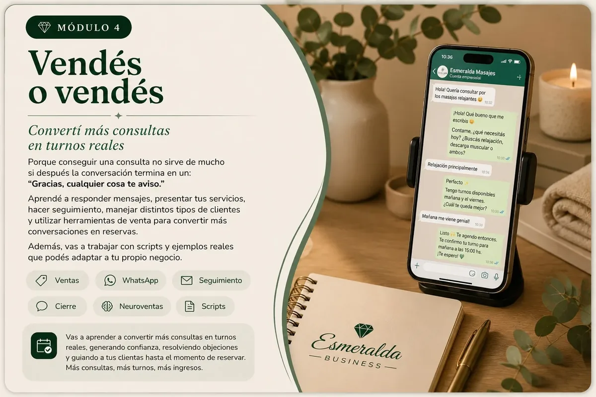 Módulo 4 de Esmeralda Business